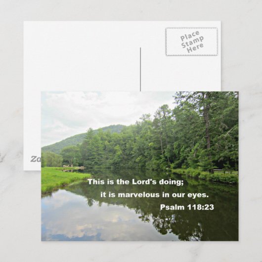 Psalm 118:23 postkarte (Vorne/Hinten)