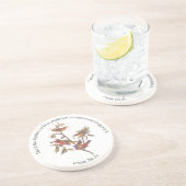 Psalm 118:24 Bibelverse und gemalte Jagdvögel Getränkeuntersetzer (Seite)