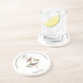 Psalm 118:24 Bibelverse und Sparrow-Paar Getränkeuntersetzer (Seite)