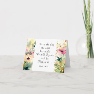 Psalm 118:24 Dies ist der Tag des Herrn Made Bible Karte