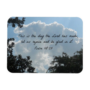 Psalm 118:24 Dies ist der Tag des Herrn.. Magnet