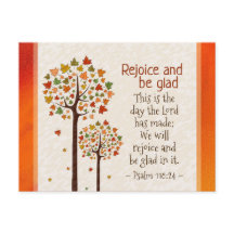 Psalm 118:24 Dies ist der Tag, die Herbstbäume