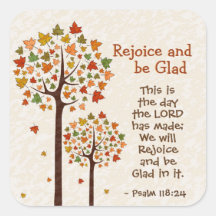 Psalm 118:24 Dies ist der Tag, die Herbstbäume