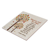 Psalm 118:24 Freuen und sein glanz, Herbstbäume Fliese (Seite)