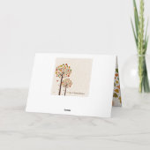 Psalm 118:24 Freuen und sein glanz, Herbstbäume Karte (Rückseite)