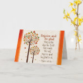 Psalm 118:24 Freuen und sein glanz, Herbstbäume Karte (Gelbe Blume)