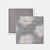 Psalm 118:24 ~ Lass uns Freude Magnet (Vorderseite/Rückseite)