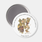 Psalm 118:24 mit Familie Baltimore Oriole Magnet (Vorderseite/Rückseite)