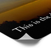 Psalm 118: 24 poster (Ecke)