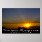 Psalm 118: 24 poster (Vorne)
