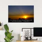 Psalm 118: 24 poster (Heimbüro)