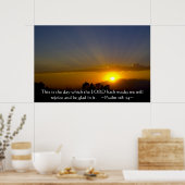 Psalm 118: 24 poster (Küche)