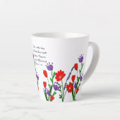 Psalm 118:24 Religious Christlich Verse Floral Milchtasse (Rechte Ecke)