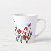 Psalm 118:24 Religious Christlich Verse Floral Milchtasse (Rechts)