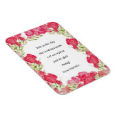 Psalm 118:24 Rote Rose Magnet (Rechte Seite)