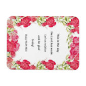 Psalm 118:24 Rote Rose Magnet (Horizontal)