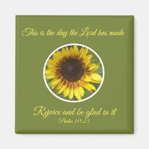 Psalm 118:24-Schrift Sonnenblume