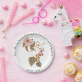 Psalm 118:24 und Blue Winged Yellow Warbler Bird Pappteller (Party)