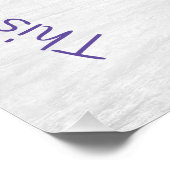 Psalm 118:24 und Wasserfarbenschmetterling Poster (Ecke)