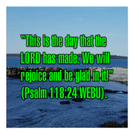 Psalm 118:24 WEBU Poster