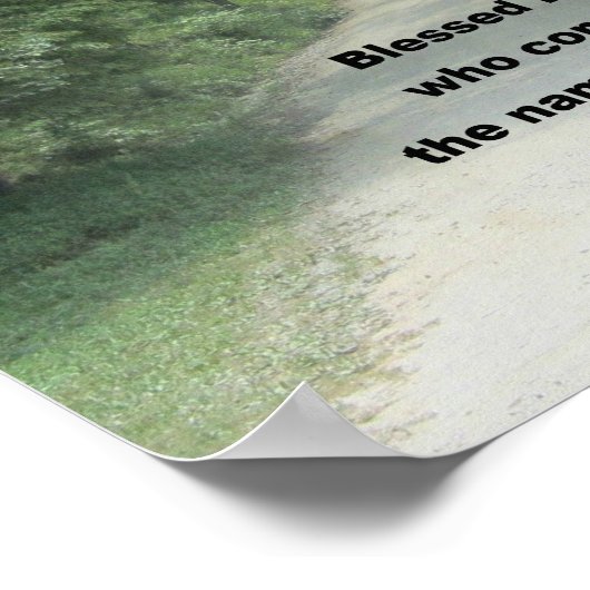 Psalm 118: 26 poster (Ecke)