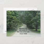 Psalm 118: 26 postkarte (Vorne/Hinten)