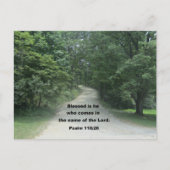 Psalm 118: 26 postkarte (Vorderseite)