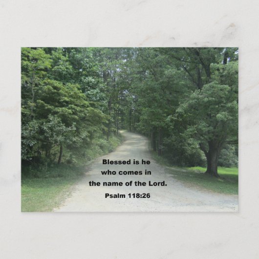 Psalm 118: 26 postkarte (Vorderseite)