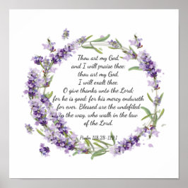 Psalm 118: 28 -119:1 poster