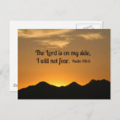 Psalm 118:6 Der Herr ist auf meiner Seite.. Postkarte (Vorne/Hinten)