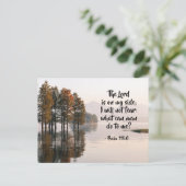 Psalm 118:6 Herr ist auf meiner Seite Ich werde ni Postkarte (Stehend Vorderseite)