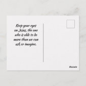 Psalm 118:6 Herr ist auf meiner Seite Ich werde ni Postkarte (Rückseite)