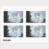 Psalm 118:8 rechteckiger aufkleber (Blatt)