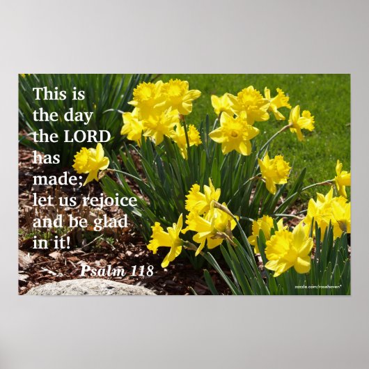 Psalm 118 Doofodil Poster (Vorne)