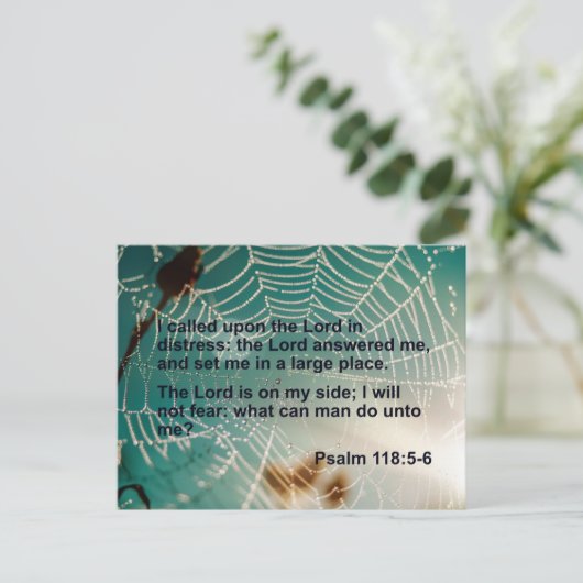 Psalm 118 - Ich rief den Herrn an Postkarte (Stehend Vorderseite)