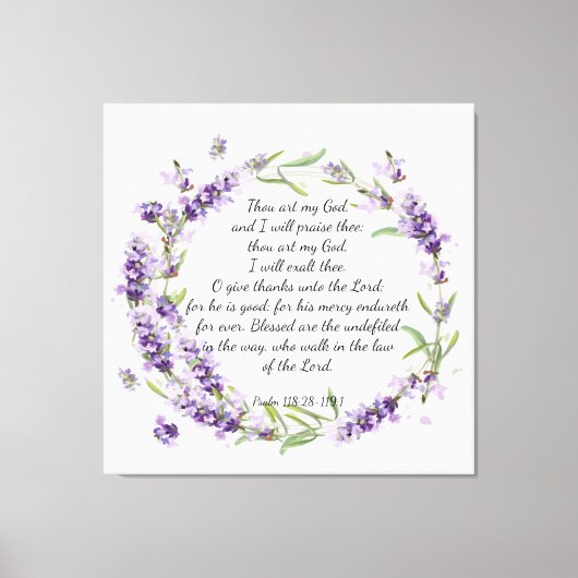 Psalm 118 Leinwand (Vorderseite)