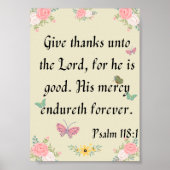 Psalm 118 Poster (Vorne)