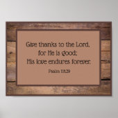 Psalm 118 Scripture Verse Poster (Vorne)