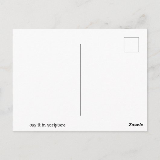 Psalm 118 Scripture Verse Postkarte (Rückseite)