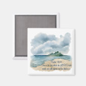 Psalm 118 The Lord's Day Cloudy Beach Magnet (Vorderseite/Rückseite)