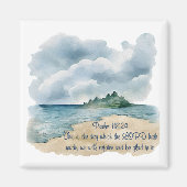 Psalm 118 The Lord's Day Cloudy Beach Magnet (Vorne)