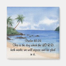 Psalm 118 The Lord's Day Palm Trees Magnet