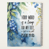 Psalm 119:105 Christliche Verse auf Bild Planer (Rückseite)