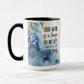 Psalm 119:105 Christliche Verse auf Bild Tasse (Links)