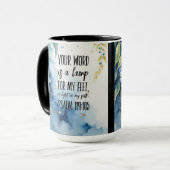 Psalm 119:105 Christliche Verse auf Bild Tasse (Vorderseite Links)