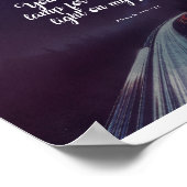 Psalm 119:105 - Dein Wort ist eine Lampe zu meinen Poster (Ecke)