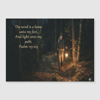 Psalm 119:105 Dein Wort ist eine Leuchte für meine Magnetkarte