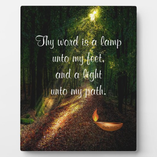 Psalm 119:105 fotoplatte (Vorderseite)