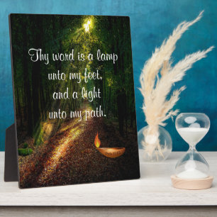 Psalm 119:105 fotoplatte