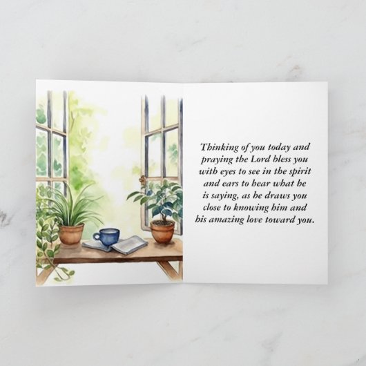 Psalm 119:105 Ihr Wort ist eine Lampe Bibel Verse Karte (Innenseite)